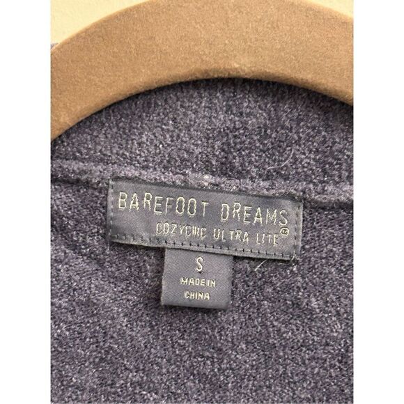 Barefoot Dreams CozyChic Ultra Lite Santa Monica Open Front Longline Cardigan S - Picture 5 of 9